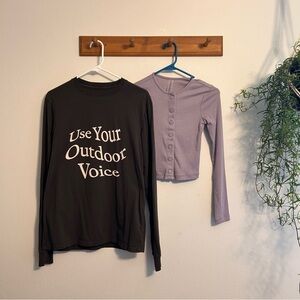 Outdoor Voices Long Sleeve XS Bundle